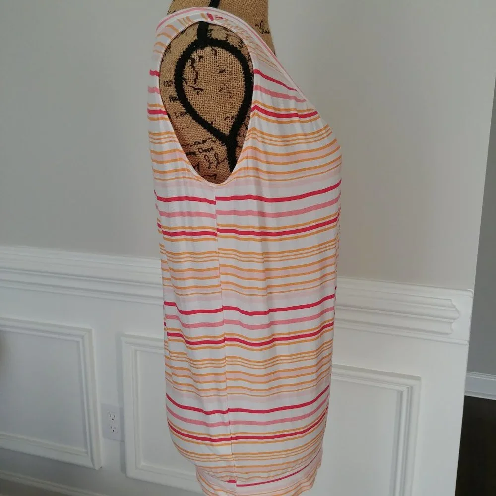 ***Ann Taylor Loft Outlet Rayon Tank Top,  Striped Medium*** - Picture 3 of 12